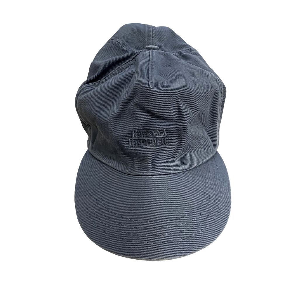 Banana Republic Garment Washed Cotton Baseball Cap - Slate Blue Grey - S/M